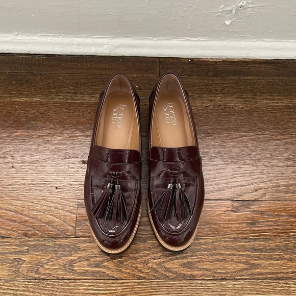 Franco Sarto Carolynn Lug-Sole Loafer in Maroon - Picture 4 of 7